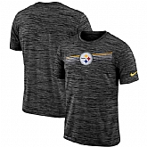 Pittsburgh Steelers Nike Sideline Velocity Performance T-Shirt Heathered Black,baseball caps,new era cap wholesale,wholesale hats